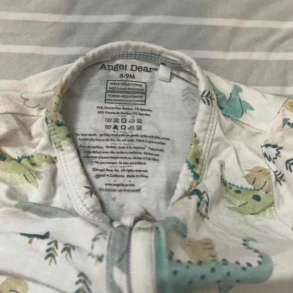 Angel Dear Footed Dinosaur Bamboo Sleeper - Picture 3 of 4